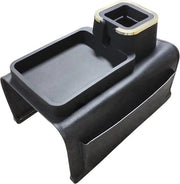 Banca in silicone, schienale, tavolo di servizio, antimacchia, banca, carrello per bibite, banca, tavolo di servizio quadrato, banca, schienali, organizzatore con tavolo di servizio, banca flessibile, pannello per ufficio e casa (nero)