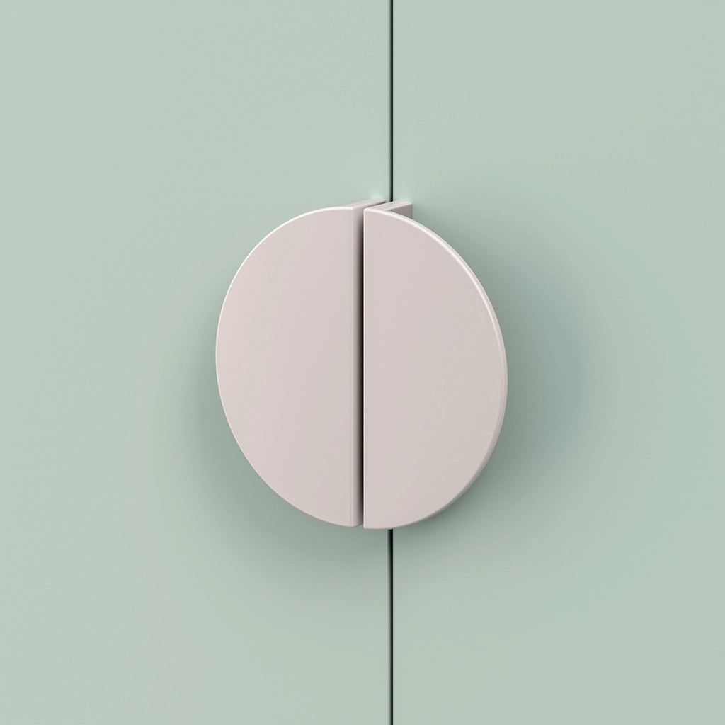 Armadio per Cameretta Sandnes a 2 Ante 123 x 60 x 40 cm - Bianco/Menta Verde [en.casa]