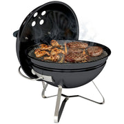 Barbecue portatile a carboncino con coperchio ¨C zephmum ¨C 41x41x44 cm nero