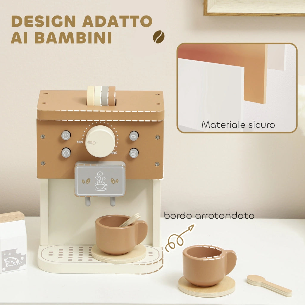 Casetta Giocattolo ¨C zephmum ¨C Legno, Marrone, con Accessori