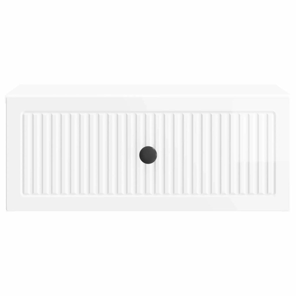 Armadio da Notte 2 pcs Bianco Lucido 49 x 34,5 x 20 cm 897944