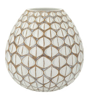 Vaso Resina Tibet Cm Ø 27X27 Elegante Design Moderno