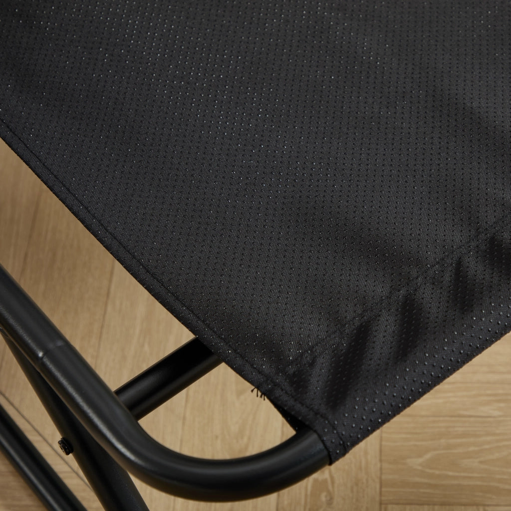 Poltrona Relax da Esterno con Poggiapiedi ¨C MINIMAL ¨C Reclinabile, Cuscini, Nero/Rosa