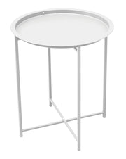 Tavolino In Ferro  Diam 46 X 52 Cm 1 Pz Colore: Bianco
