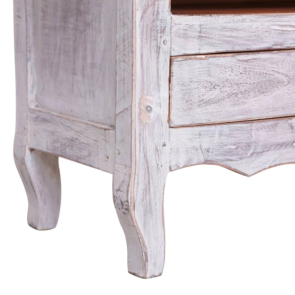 Mobile TV multimediale scaffale TV credenza mobile TV sala da pranzo soggiorno camera da letto 120 x 30 x 40 cm legno massello di mogano bianco 02_0025814
