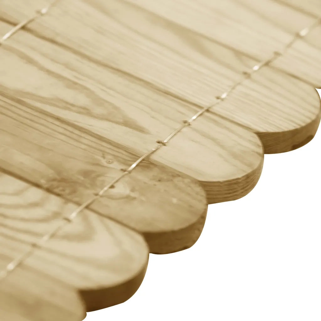 Rotoli di Bordura 3 pz 120 cm in Legno di Pino Impregnato 3053643