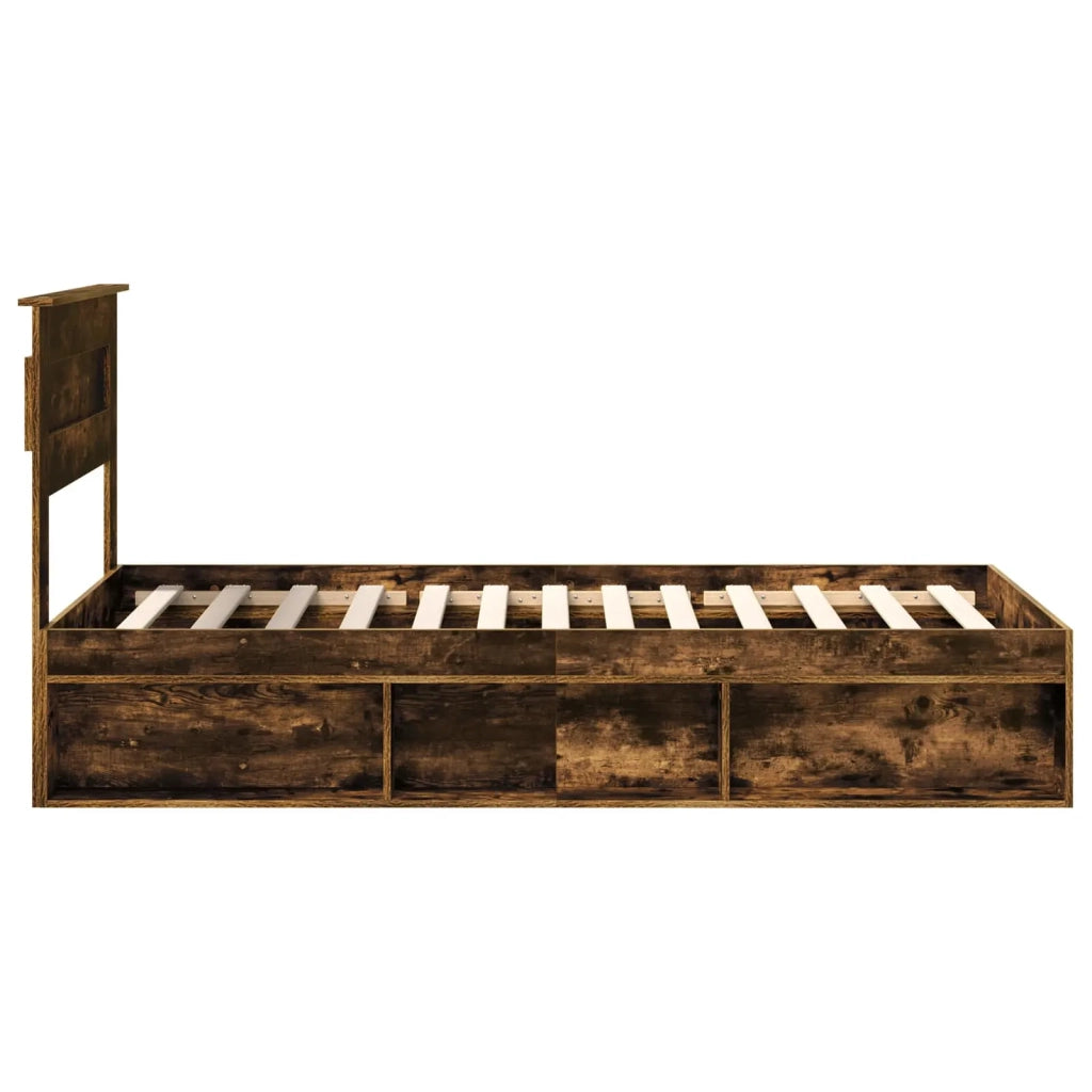 Struttura del letto-Giroletto Rovere fum¨¦ 100 x 200 cm Pino massello 143301