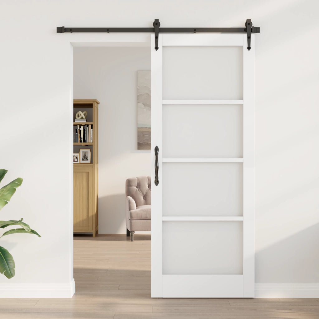 porta interna con vetro "ORKDAL" bianca 83x211x4 cm