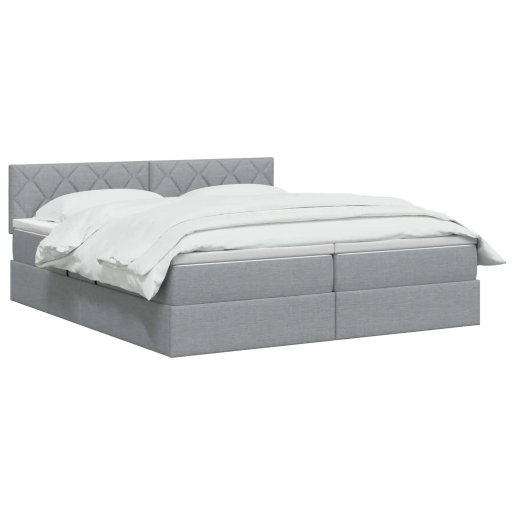 Letto con contenitore LED e materasso Grigio Chiaro 3459360