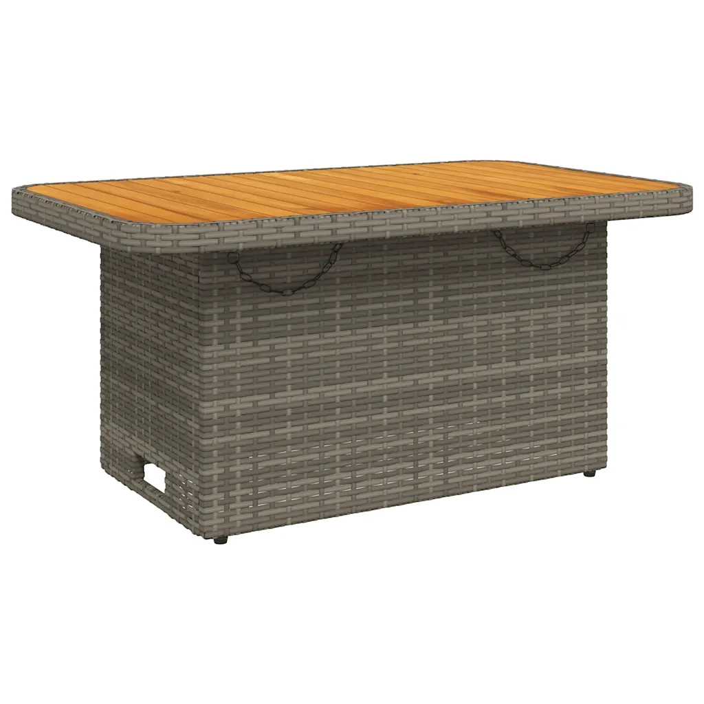 Set Divani da Giardino 3 pz con Cuscini in Polyrattan Grigio