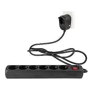 REV 0012692514 prolunghe e multiple 2 m 7 presa(e) AC Interno Nero