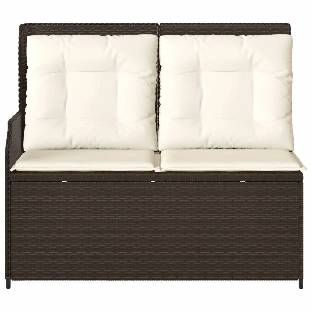 Panchina da giardino Marrone polyrattan 3394450
