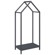 Rastrelliera per Legna da Ardere Antracite 40x25x90 cm CFW2685202
