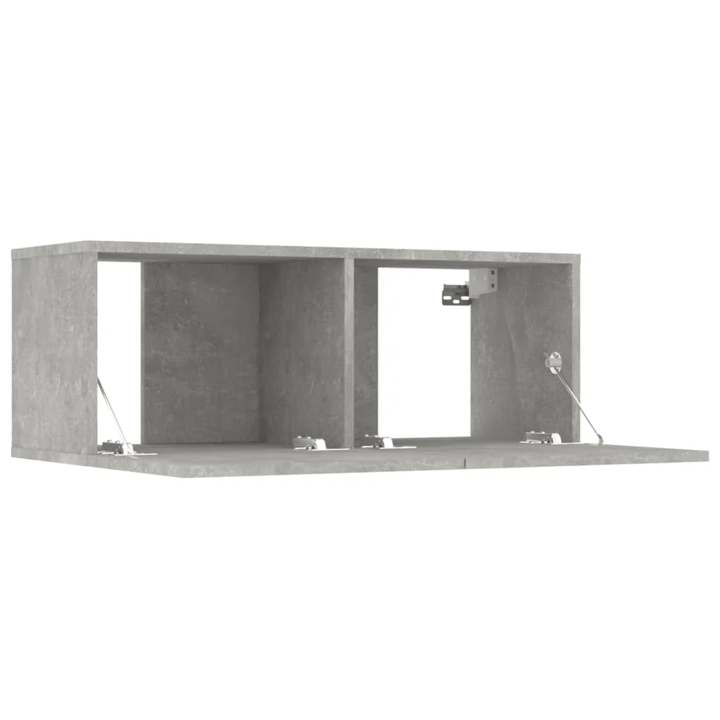 Set di mobili da 7 pezzi tra cui armadio credenza mobile TV televisore per soggiorno camera da letto salotto legno ingegnerizzato grigio 02_0025162