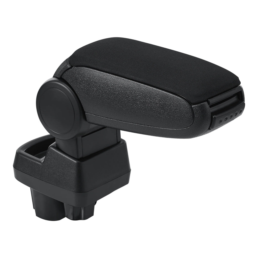 Bracciolo centrale per Opel Corsa F dal 2019 in poi tessuto nero con cuciture nere 03_0008845