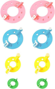 Set di breviatura DIY per pomponi e animali di peluche - 8 pezzi (rosa-blu-verde-giallo)