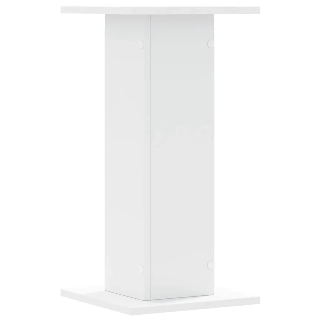 vidaXL Supporti per Piante 2 pz Bianchi 30x30x60 cm Legno Multistrato