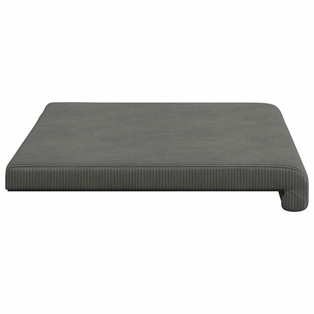 Cuscino per panchina corduroy Grigio Scuro Profondità 35 cm 42043213