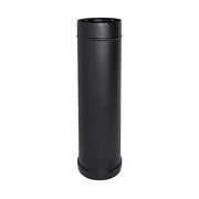 Elemento diritto canna fumaria tubo coassiale NERO  D. 80/130 1 mt CE in acciaio 316 per stufa pellet  Made in Italy UNI 1856/2