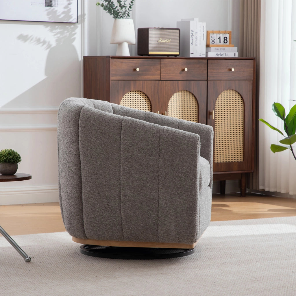 Pouf Chenille moderno - Zephmum- Rotazione 360¡ã decorazione con nappe
