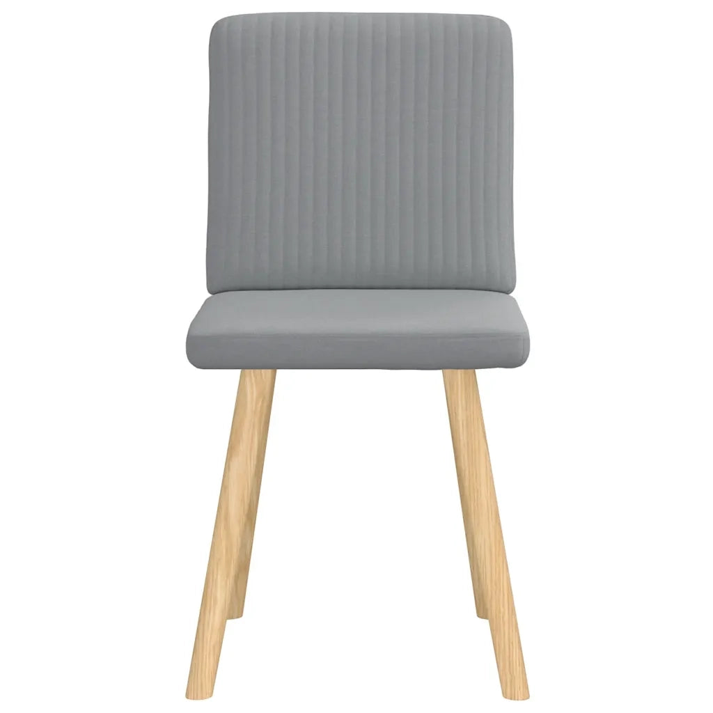 Sedie da Pranzo 2 pz Grigio Chiaro in Tessuto 4101197