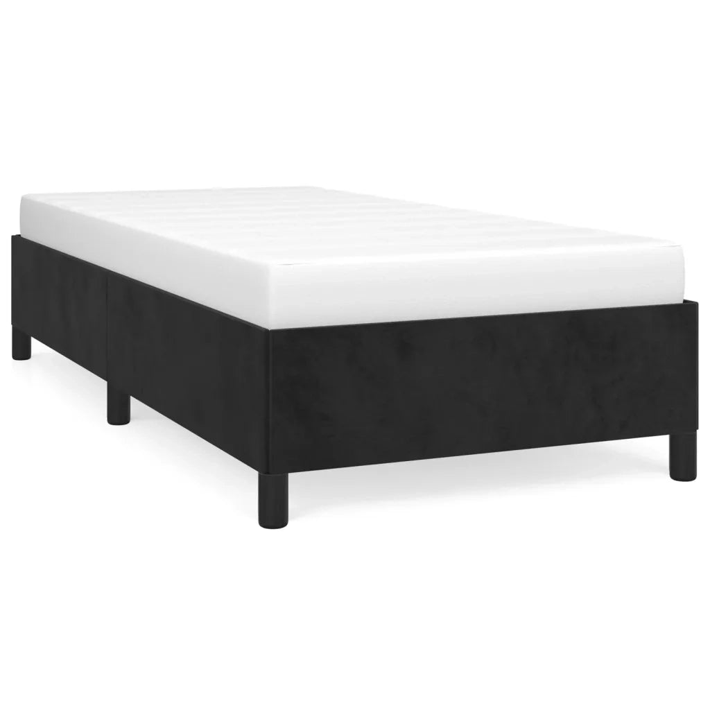 Giroletto-Struttura Letto Nero 90x200 cm in Velluto 355327