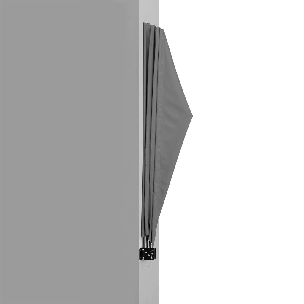 Tenda da Sole a Ventaglio Ragusa Schermatura Laterale Pieghevole 160x160 cm Grigio casa.pro