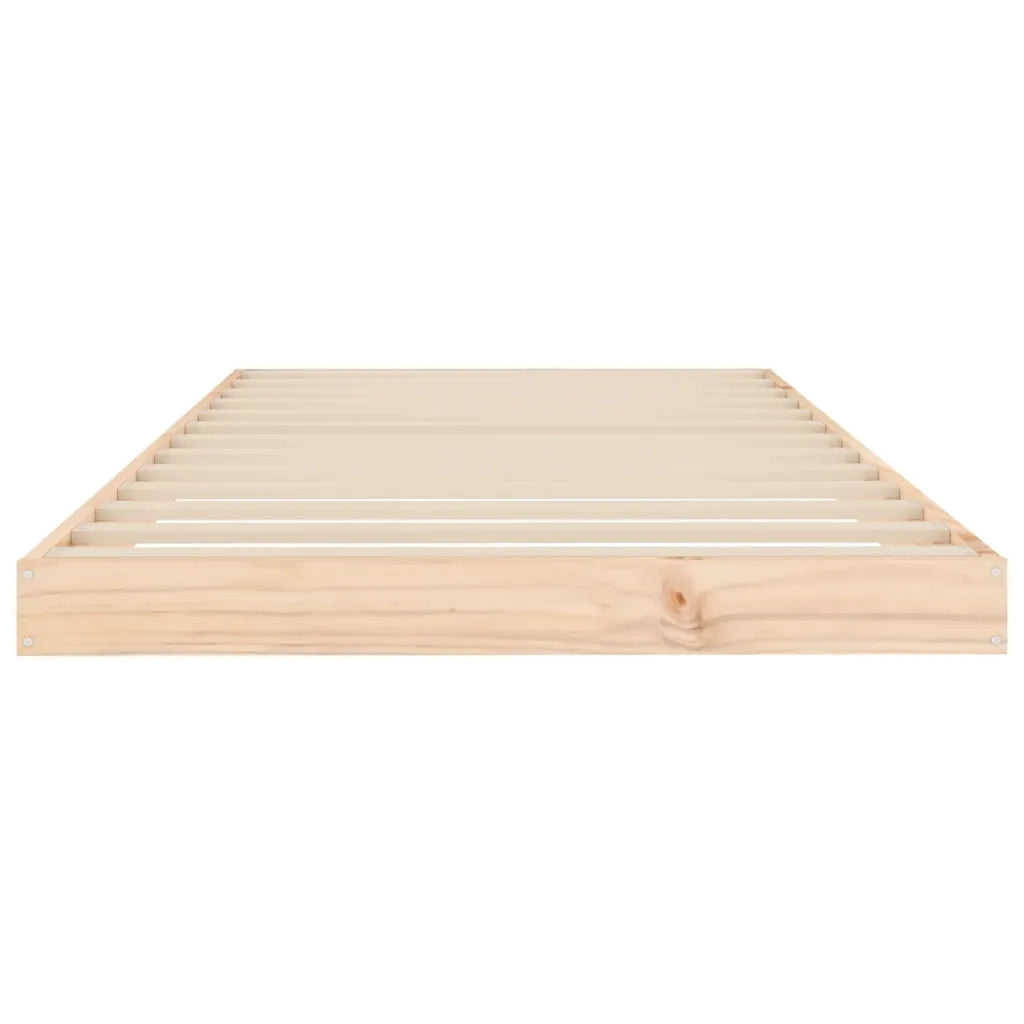 Giroletto senza Materasso-Struttura Letto 90x200 cm in Legno Massello di Pino 574556