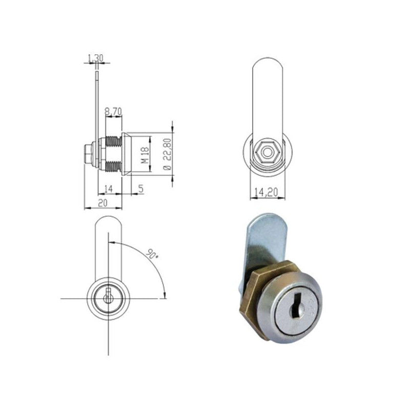 Cilindro Levetta Mm 13 161950 Omr