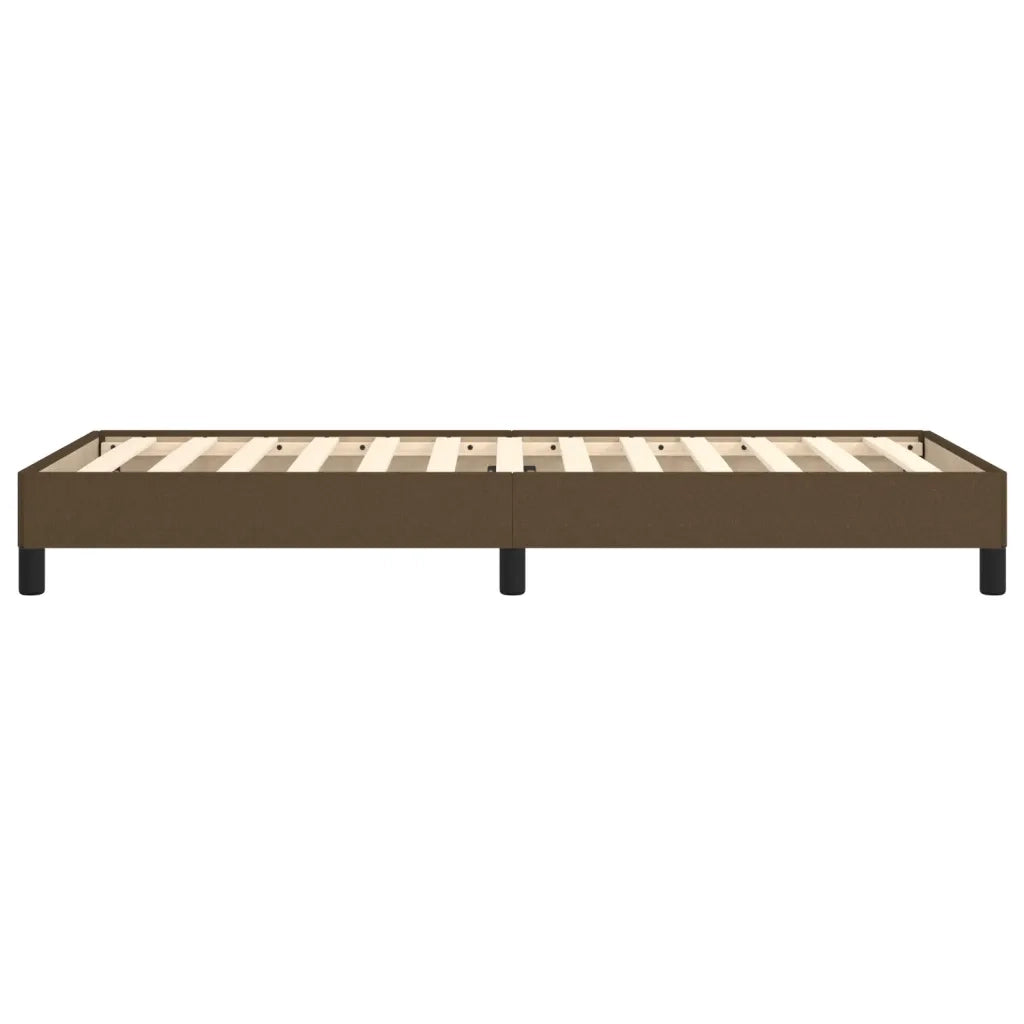 Giroletto senza Materasso Marrone Scuro 90x200 cm Tessuto 346691