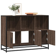 Credenza Rovere Marrone 100x35x76 cm in Legno Multistrato