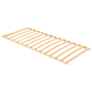 vidaXL Base a doghe Marrone 90 x 190 cm Legno massello di faggio