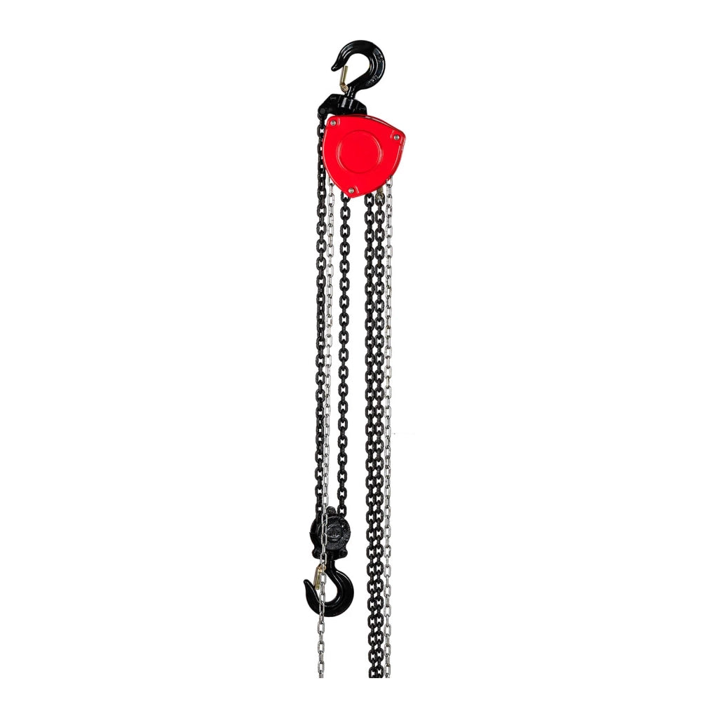 Paranco meccanico manuale a catena con puleggia 3 tonnellate (capacità di carico: 3000 kg altezza di sollevamento: 5 m materiale: acciaio al carbonio cromato maglie della catena: 7 mm) 14_0007158