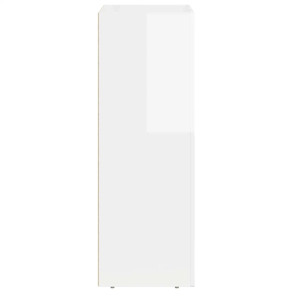 Credenza Bianco Lucido 59 x 35 x 100,5 cm Legno multistrato