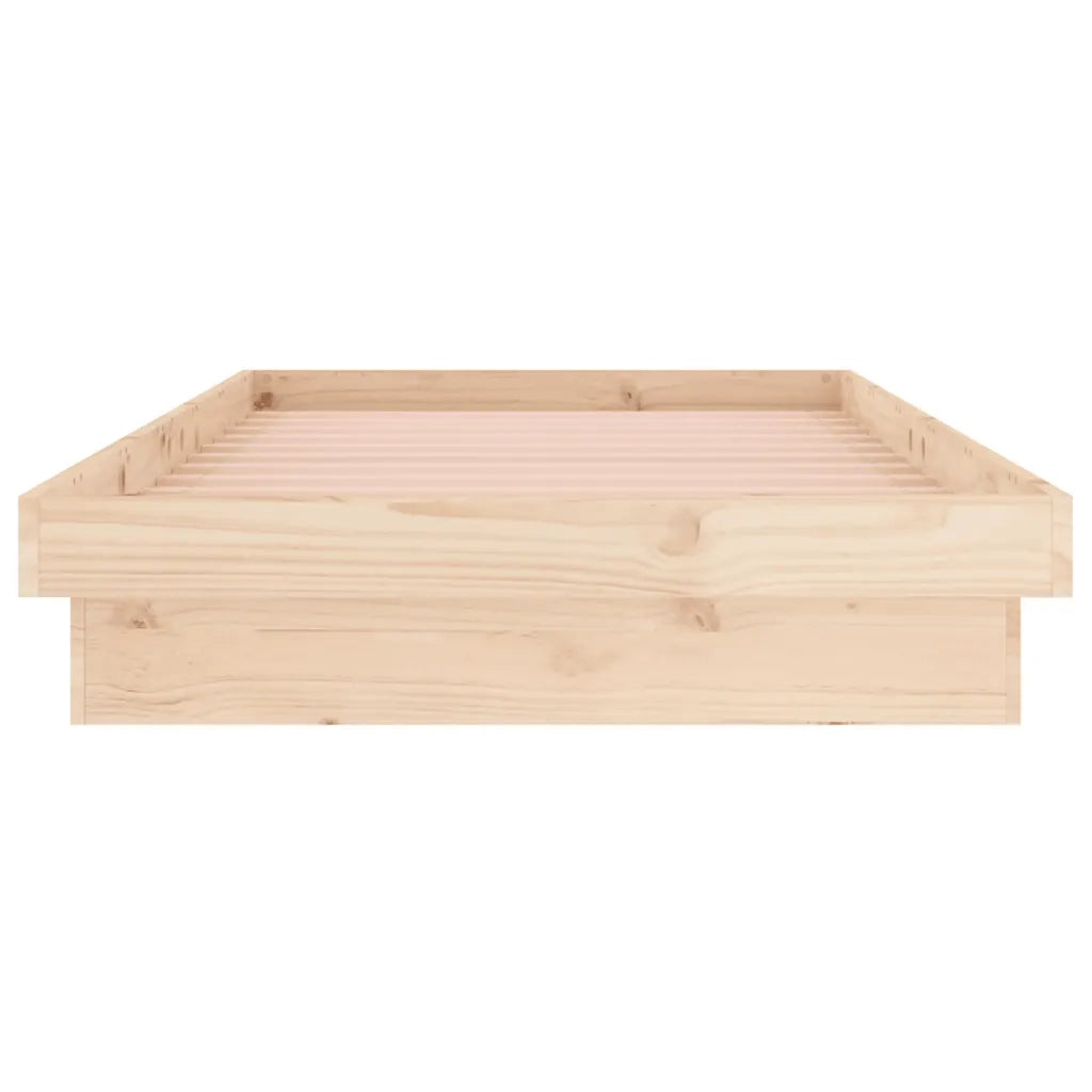 Giroletto con LED-Struttura Letto 90x200 cm in Legno Massello 569767