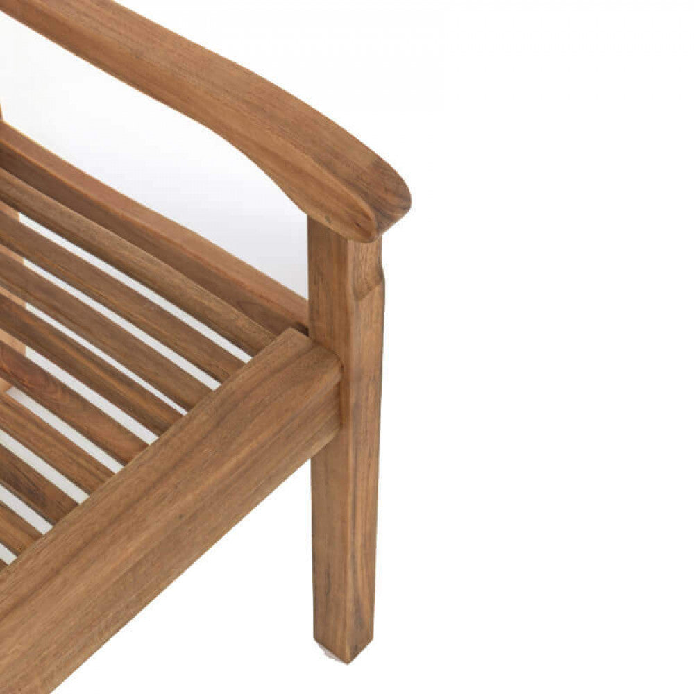 Panca 2 Posti 120x62x88 h cm in Legno Marrone