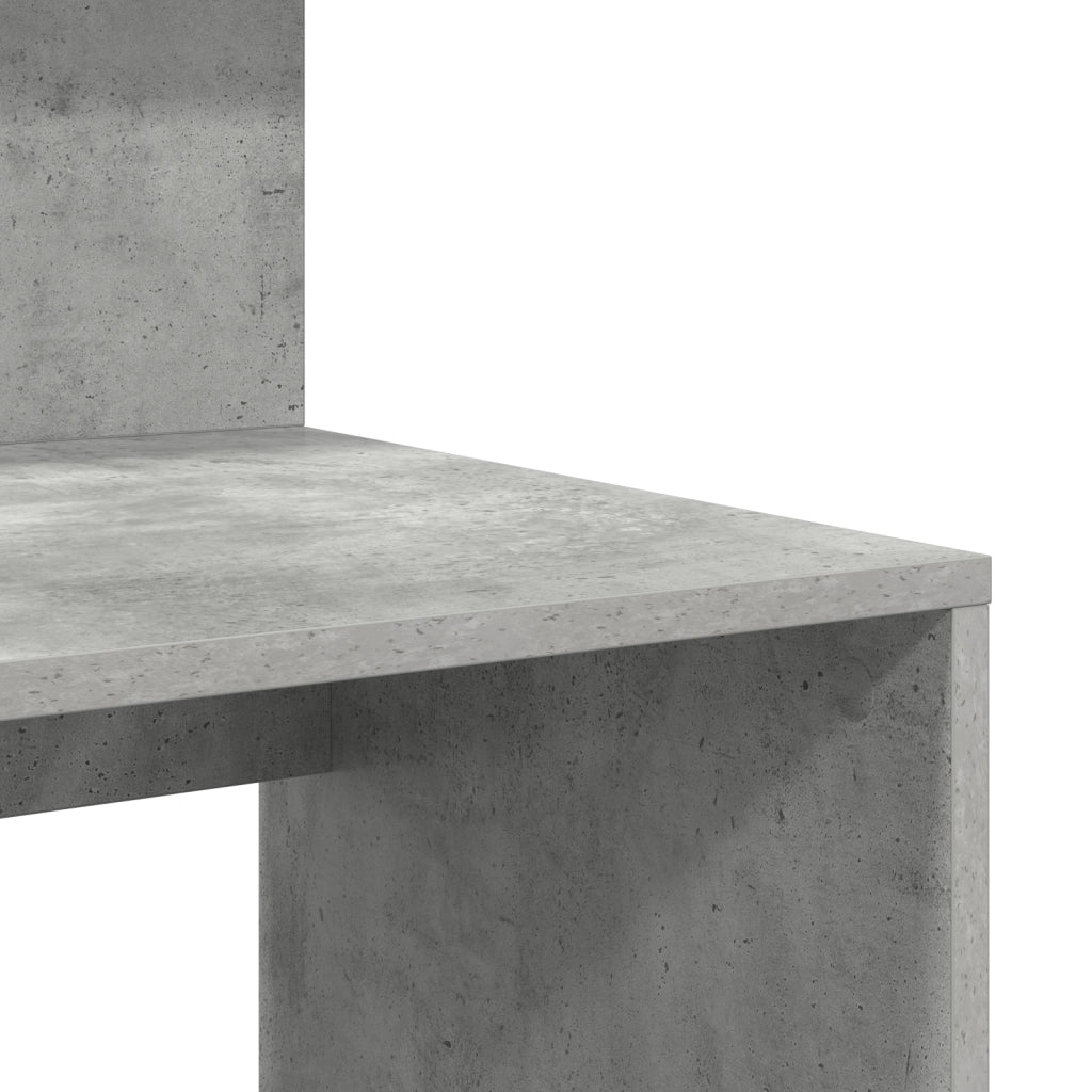 Scrivania con Storage Grigia 90x48x101.5 cm Legno ingegnerizzato