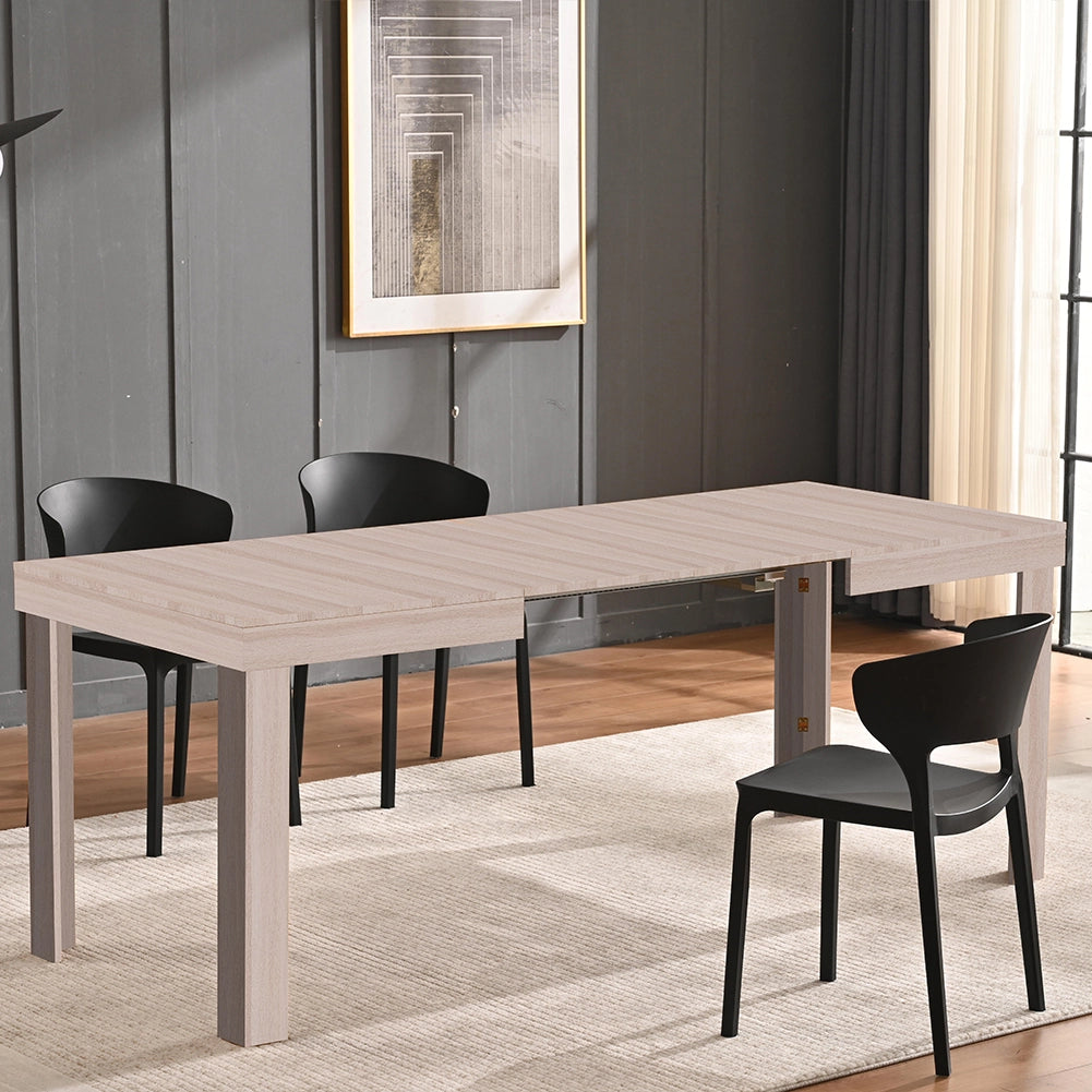 Tavolo da Pranzo Allungabile 120-200x80x76 cm in Legno Olmo