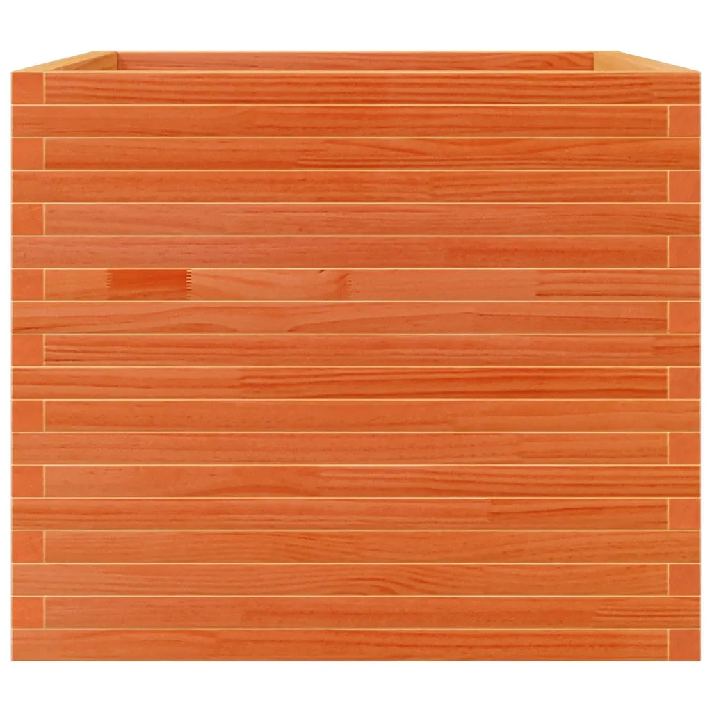 Fioriera Giardino Marrone Cera 80x80x68,5cm Legno Massello Pino 3282481