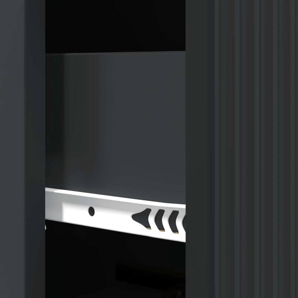 Mobile con Cassetti Nero 33 x 34,5 x 90 cm Legno ingegnerizzato 894616