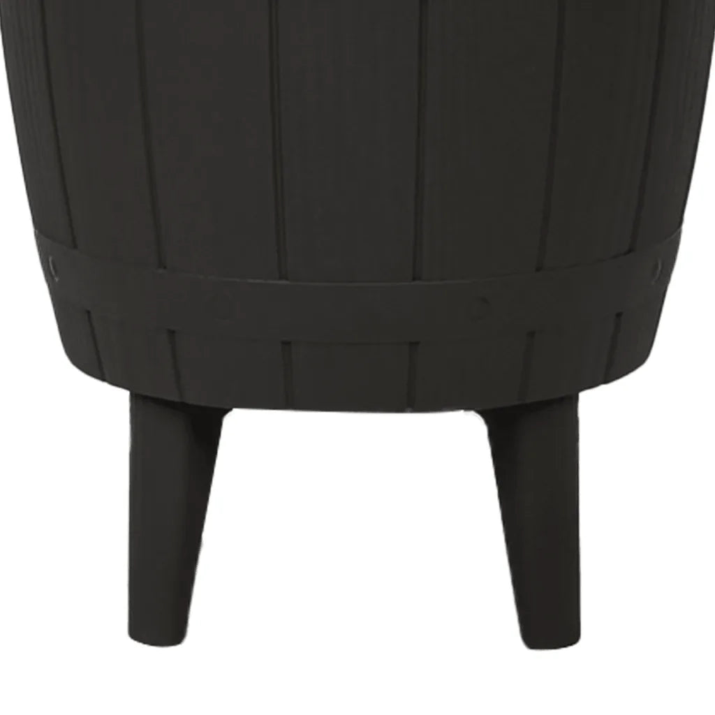 Tavolino da Giardino | Tavolo Frigo 3 in 1 Polipropilene Nero