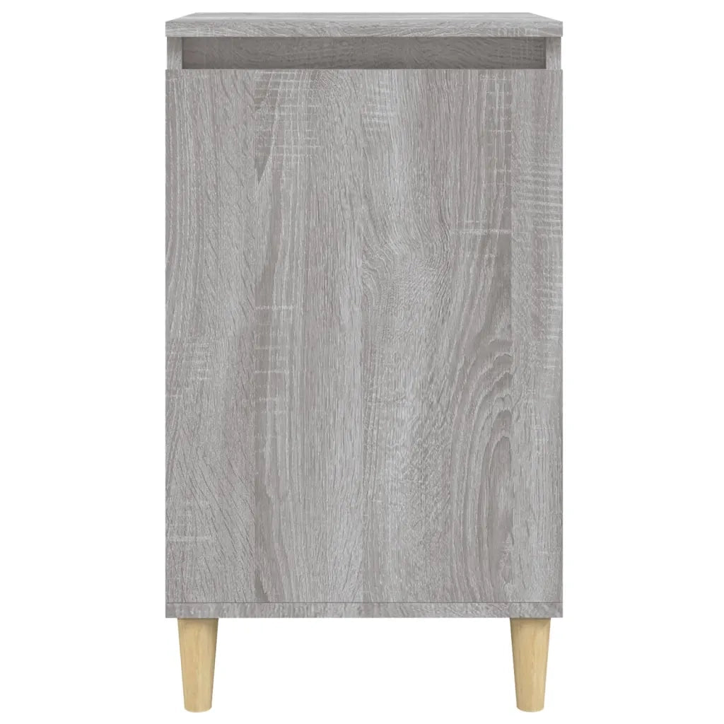Comodini 2 pz-Set di 2 Tavolino da notte Grigio Sonoma 40x35x70 cm in Legno Multistrato