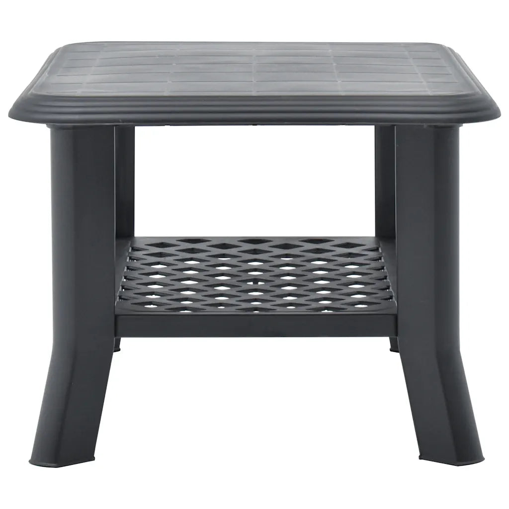 Tavolino da Salotto Antracite 90x60x46 cm in Plastica 48795