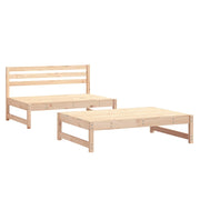 Set Salotto da Giardino 2 pz | Set di Mobili da Esterno in Legno Massello di Pino