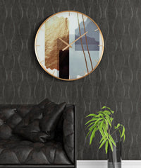 Orologio da Parete Motif 5x60x5 cm in Vetro MDF e Metallo Multicolor