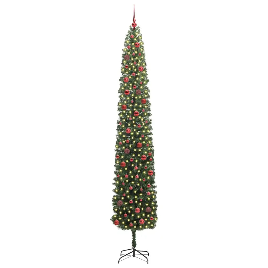 Albero di Natale artificiale con 300 LED Verde 270 cm 3394978