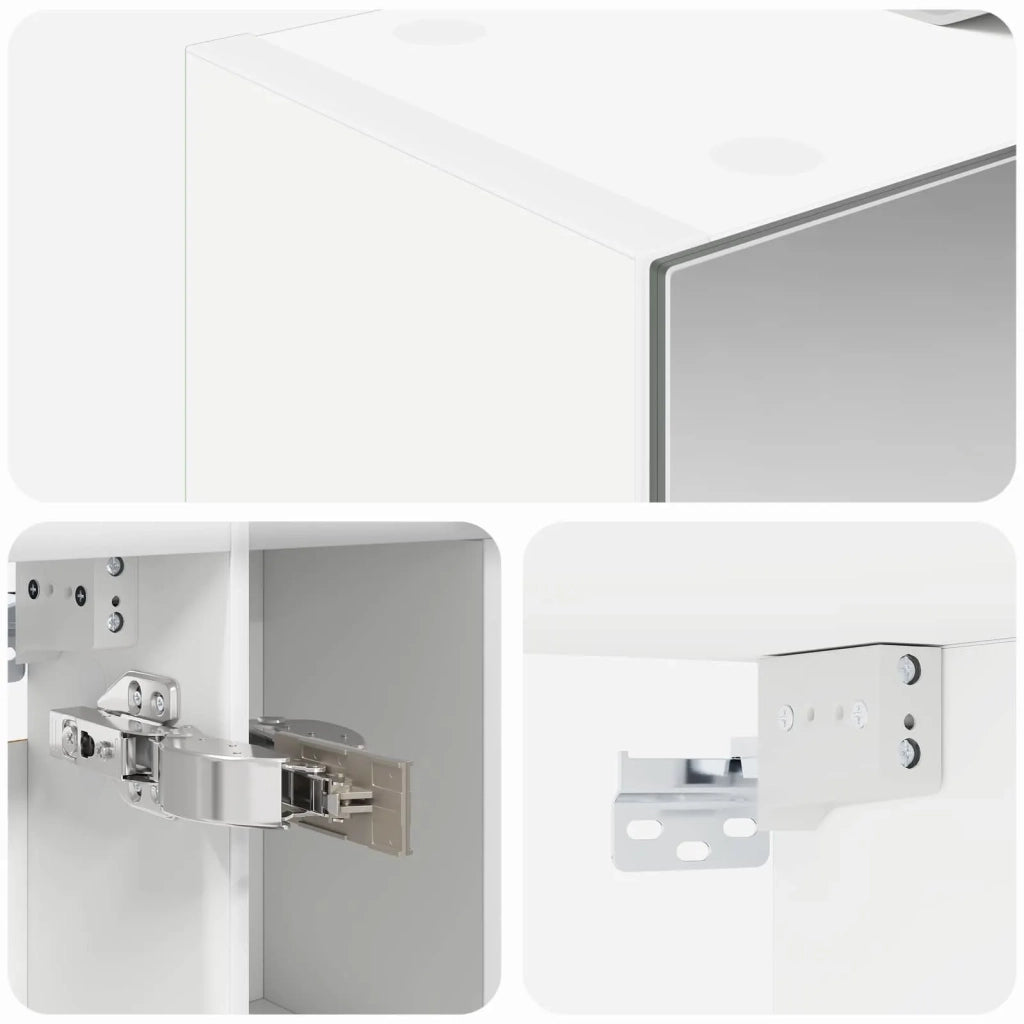 Mobiletto per specchio da bagno Bianco 60 x 14.5 x 70 cm 889191