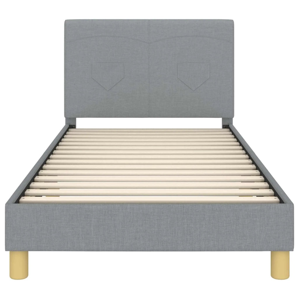 Struttura letto bambini con testata Grigio chiaro 80 x 200 cm 42010989
