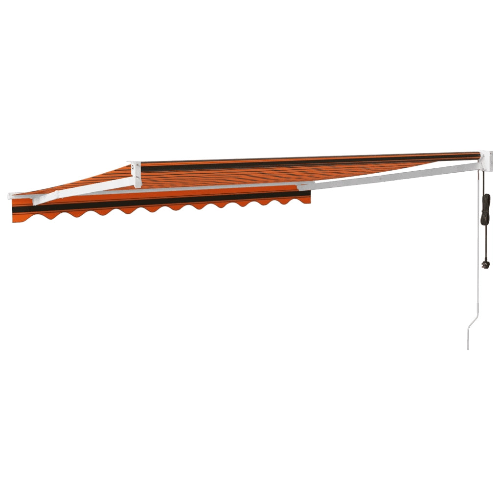 Tenda Sole Automatica Retrattile Arancione e Marrone 3x2,5 m 3154491