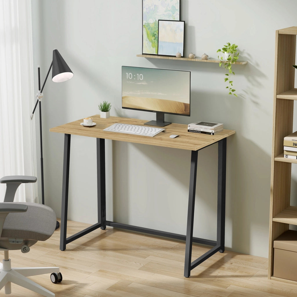 Scrivania per Computer Max 1.0 Rovere Artisan e Acciaio
